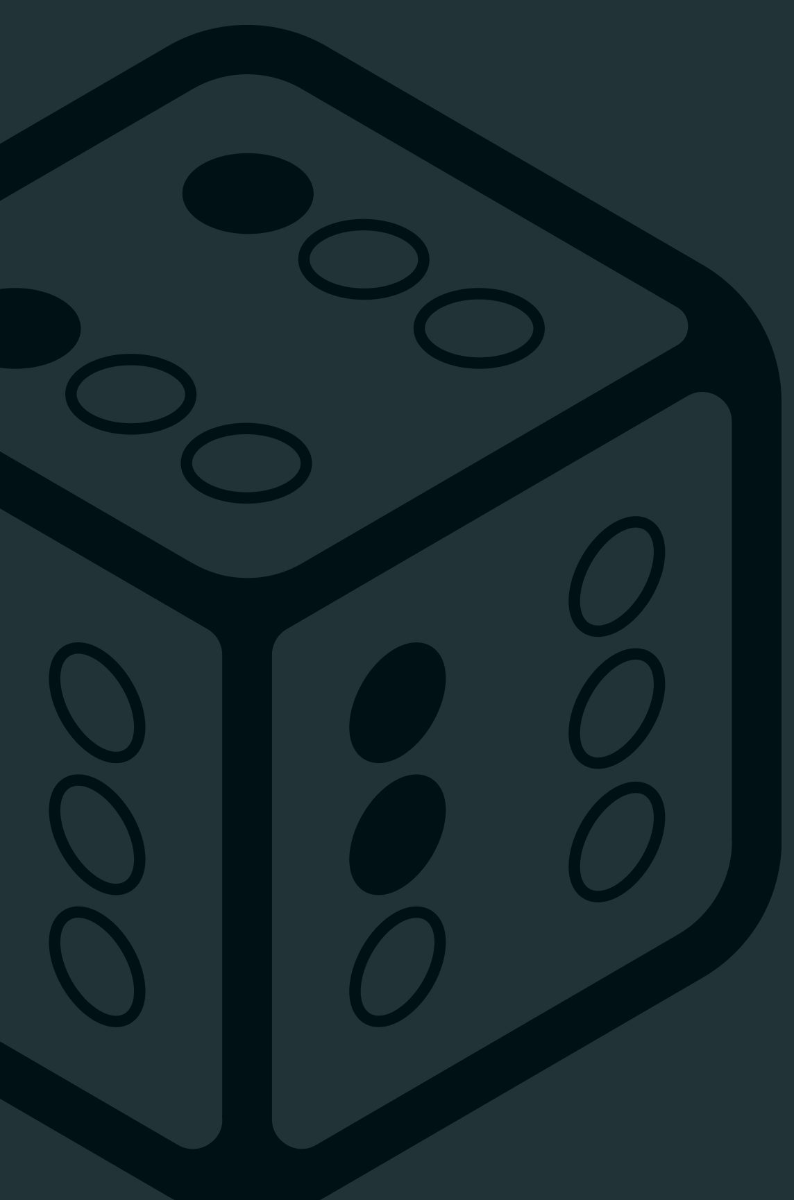 imagem de um cubo com o fundo azul escuro